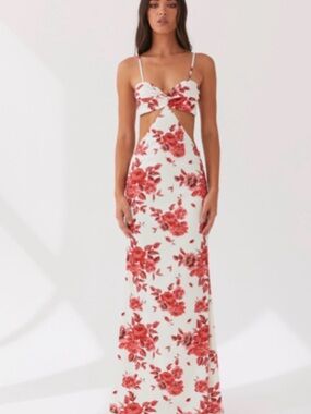 Peppermayo | Dresses | Jacinda Drop Waist Maxi Dress Peppermayo Ivory |  Poshmark